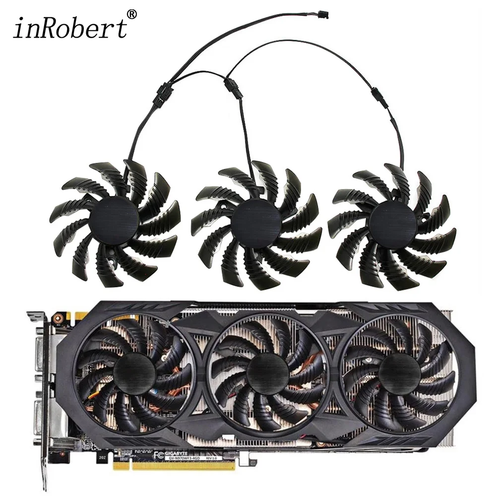 para Gigabyte Gtx 970 Windforce g1 Substituição da Placa Gráfica Cpu Fãs Intel-coolerpld08010s12h 75 mm ou 3pin