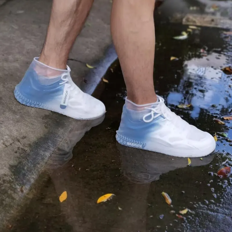 Shoe Covers Unisex Silicone Shoe Covers Solid Color Rain Waterproof Reusable Stretchable Shoes Socks Protector