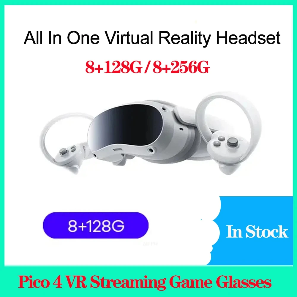 Pico 4 Vr Occhiali All-In-One Realtà Virtuale 3D 4K Display Pico4 Vr Auricolare Steam Vr Realtà Virtuale Giochi Metaverse