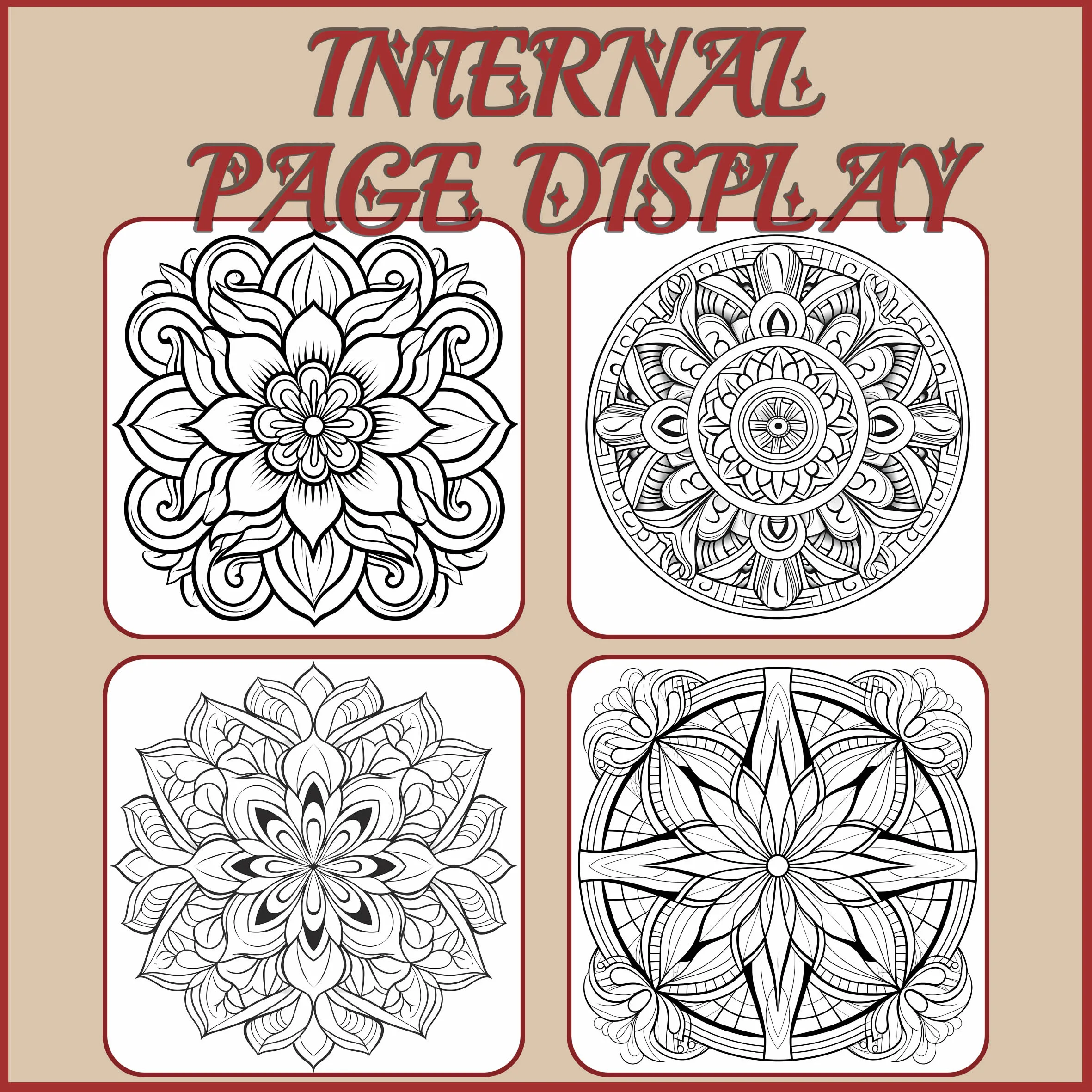 Mandalas Coloring Book for Adults: Stress Relief Adult Picture Book for Creative Color Practice 3