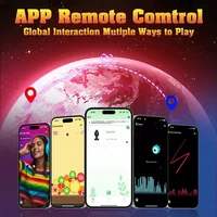 APP-Steuerung LED Vibrierender Butt Plug Analplug für Frauen Männer Tragbarer Analvibrator Erotikartikel Interaktion Sexspielzeug für Paare 3