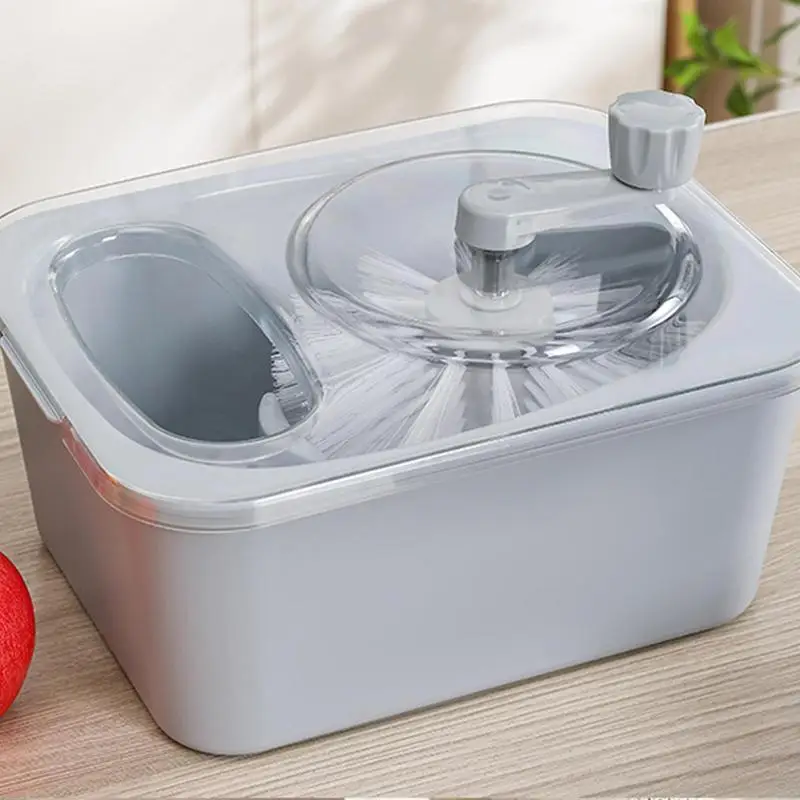 Salad Spinner Double Layer Fruit Washer Spinner with Double Outlet Drain  Holes Food Grade Fruit Washer Quick Fruit Spinner - AliExpress