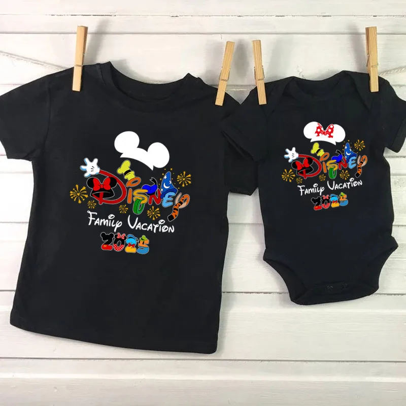 2025 Disney Family Vacation Father Mother-kids Family Matching Outfits Funny Disneyland Family Look 6