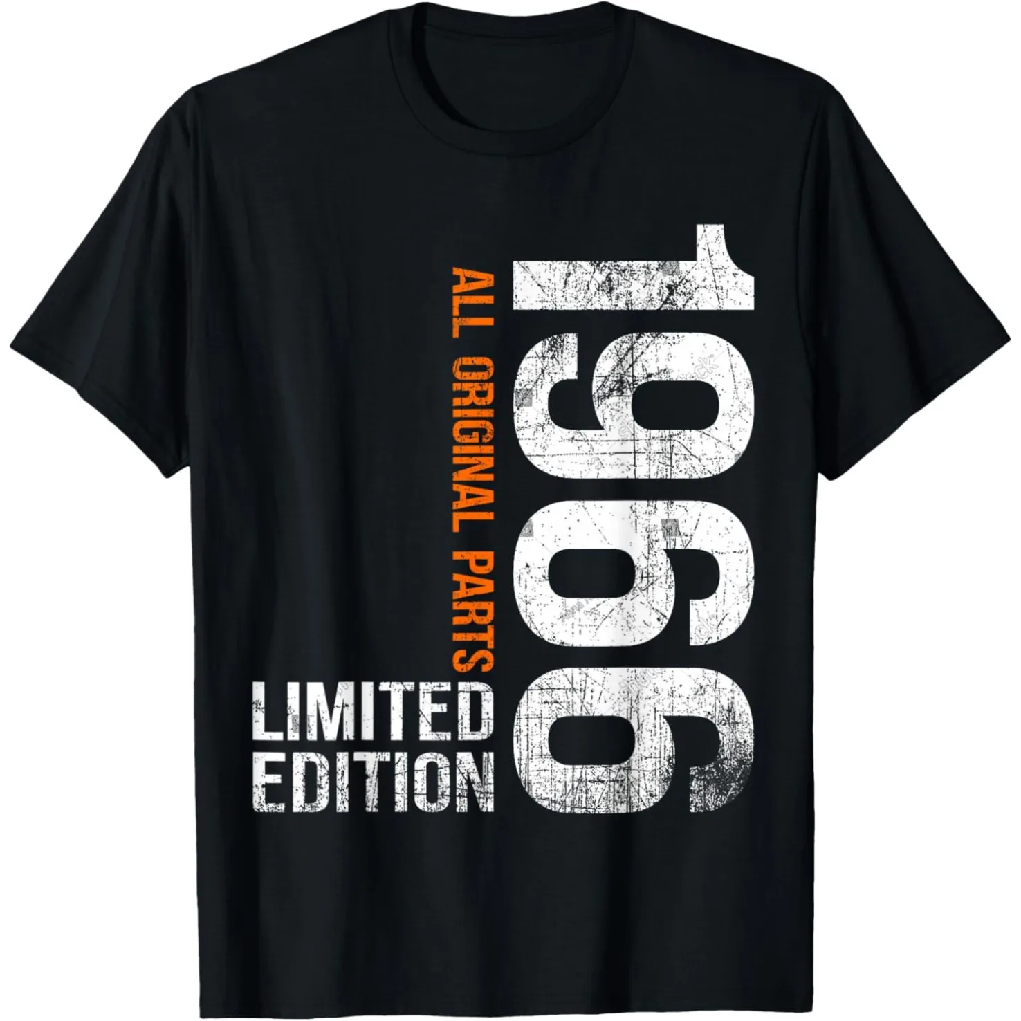 Vintage 1966 60. Geburtstagsgeschenke für Männer und Frauen, T-Shirts für 60-Jährige, reine Baumwolle, kurzärmelig, Unisex, lockere Kleidung