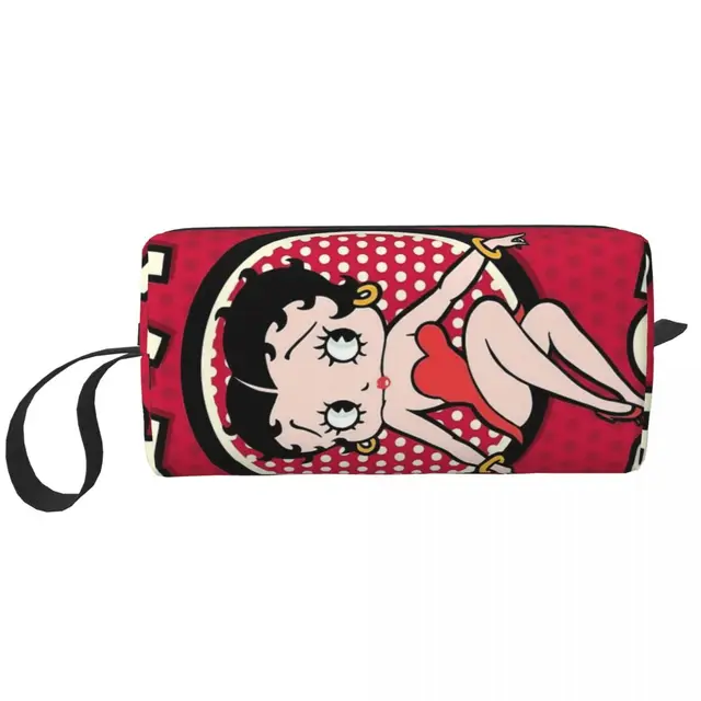 Trendy and Stylish Cute Cartoon Girl B-Betty Boops Makeup Bags Toiletry Cosmetic Bag
