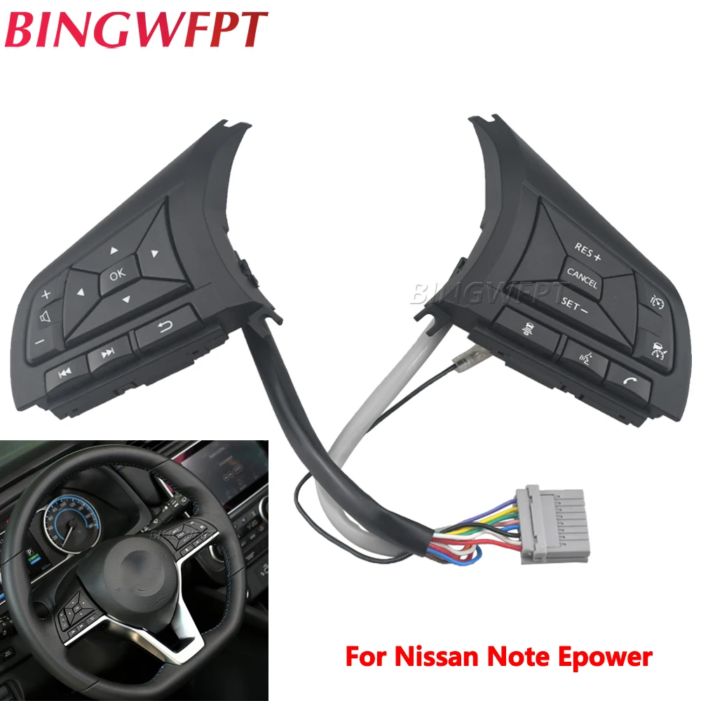 Car Switches For Nissan Note Epower 2018-2020 Np300 2017 Steering Wheel Button C