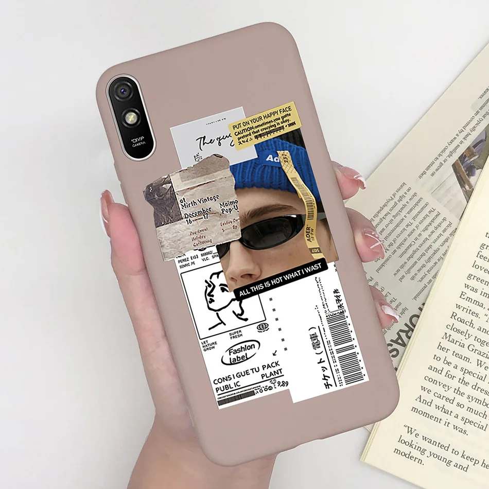 thumbnail image 1 of For Xiaomi Redmi 9 9C 9A Case Silicon Fashion Flower Girls Heart Cute Phone Cover Back Cases For Redmi 9 C Redmi 9 A Case Fundas, 1 of 5