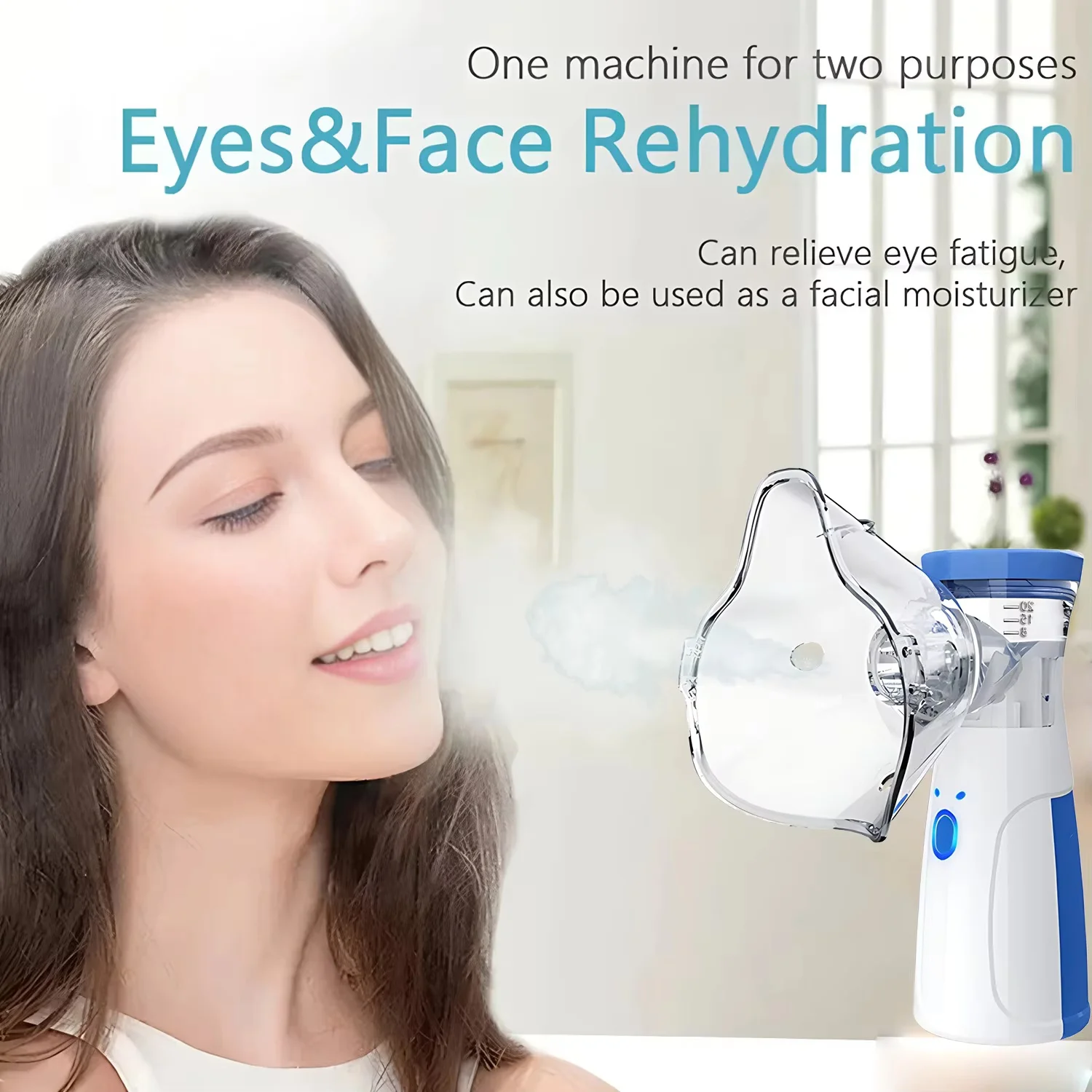 Revitalize Facial Steamer and Humidifier 2-in-1 Nano Ion Mist for Skin Moisturizing and Air Moisturizing with Water Tank 5
