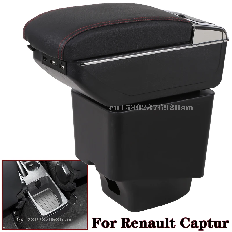 

Car Armrest For Renault Captur Armrest box 2018 2019 2020 2021 Car Accessories Storage box Interior Parts details USB