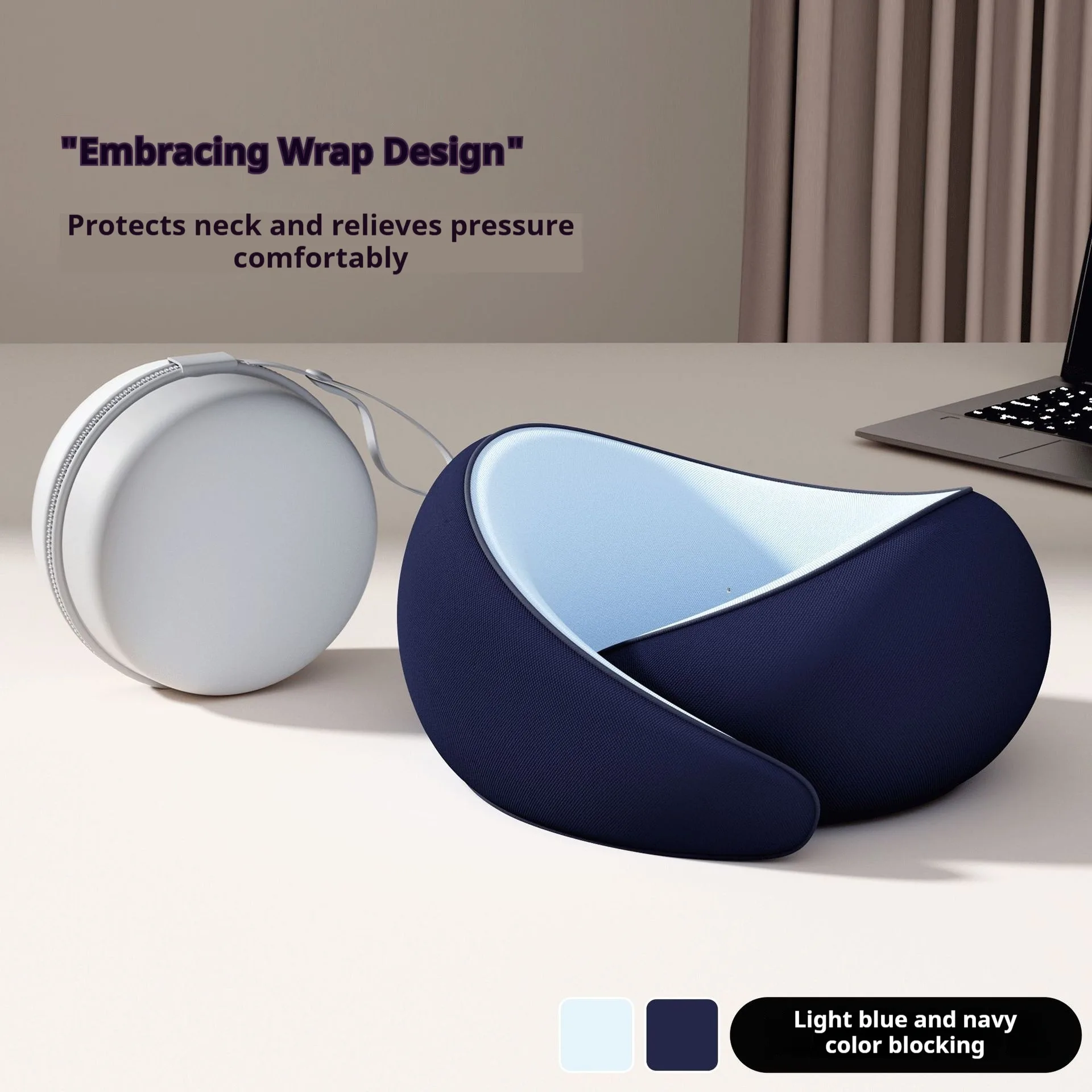 Premium Memory Foam Travel Neck Pillow | Ergonomic 360° Support for Maximum Comfort on the Go