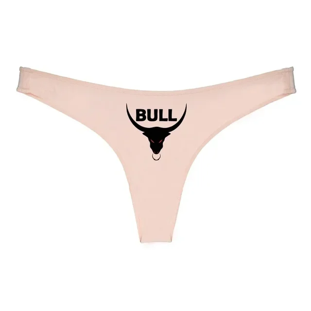 Hot Panties BULL Thong for Women Sexy G-String Female Underpant New Fashion Lovely Cotton Underwear Soft Lingerie 13