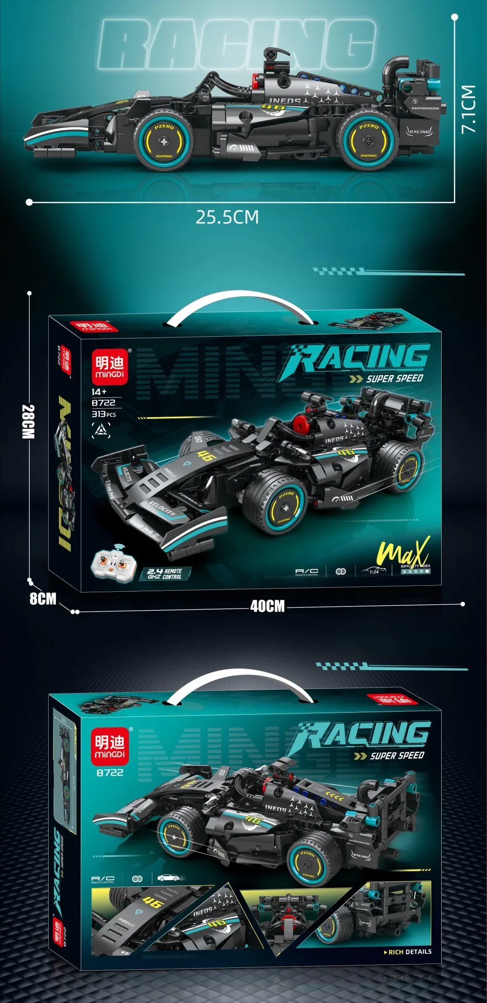 Technical Remote Control F1 Sport Car Building Blocks Supercar Bricks Toy For Adult Kids 19 Technical Remote Control F1 Sport Car Building Blocks Supercar Bricks Toy For Adult Kids