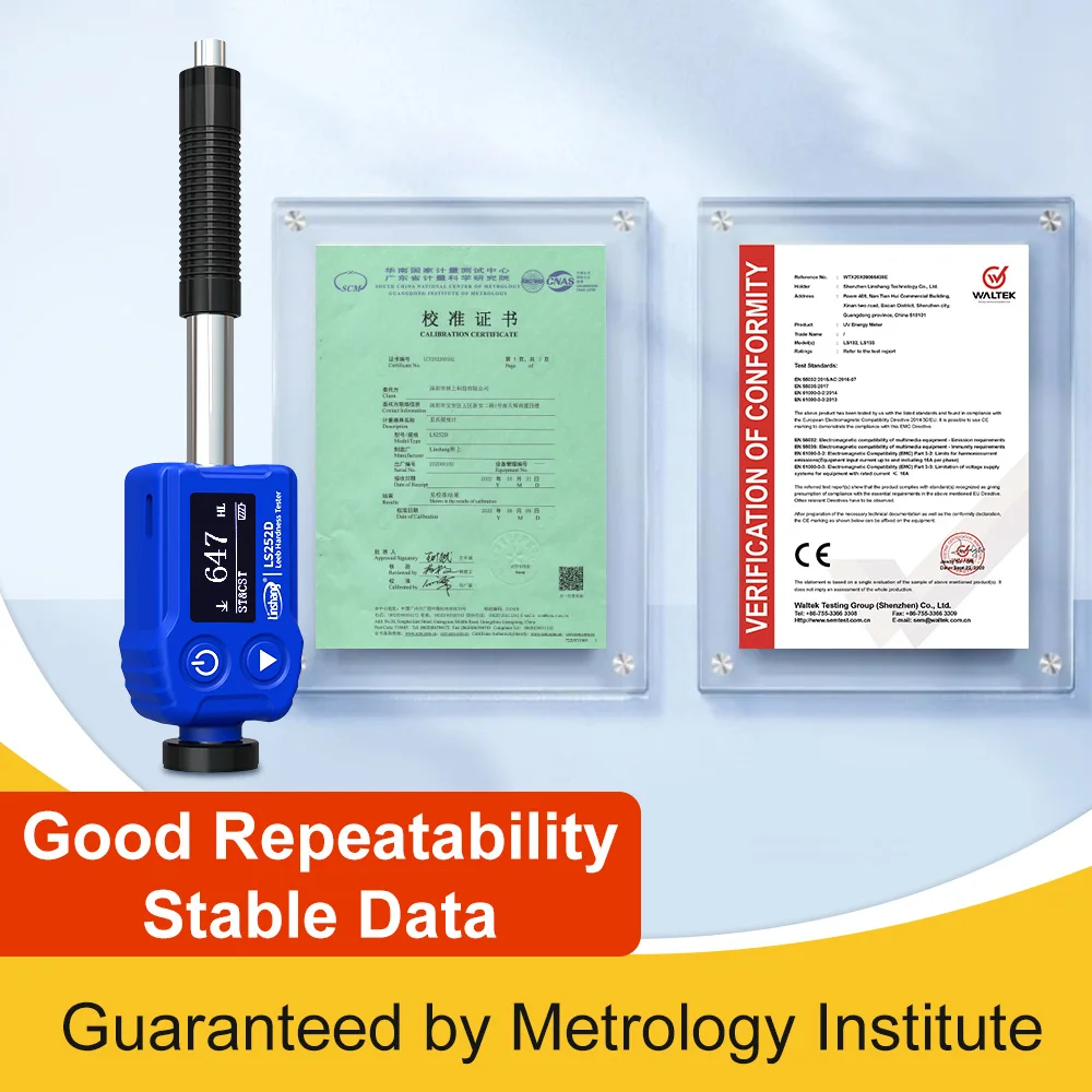 Leeb Hardness Tester Digital Portable Durometer Metal Hardness Tester Best Price Portable Steel Leeb Durometer HLD LS252D
