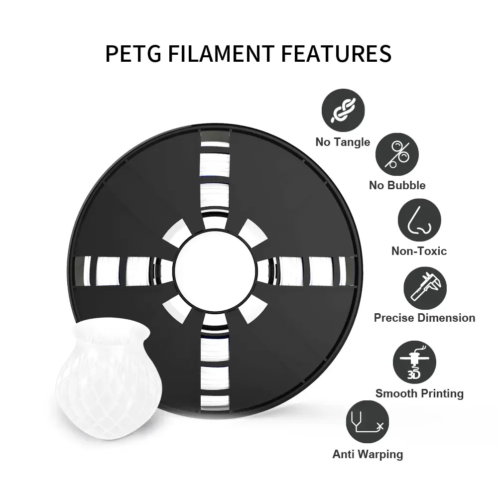 토웰 PLA 글로우 1KG 형광 3D 프린터 필라멘트 (재사용 가능한 스풀 포함, 밤불랩, 크리얼리티 A1, K2 호환, 다양한 색상)