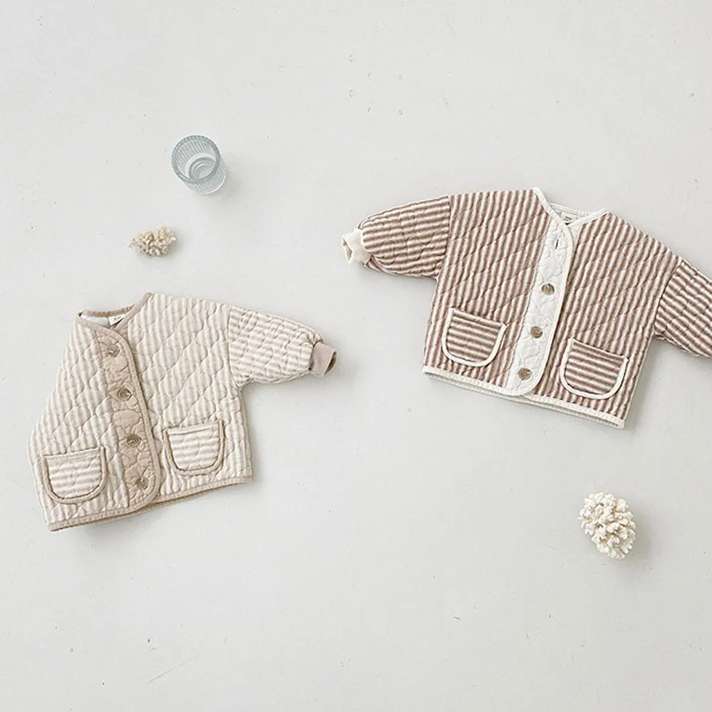 New Autumn Baby Boy Coats And Jackets Toddler Children Tops Retro Rhombus Wave Pattern Kids Jacket Coat Girls Outwear 0-3Y kids clothes baby jacket