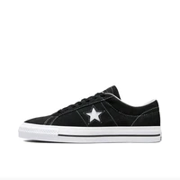 Converse One Star Pro Men's and Women's Skateboarding Shoes, Minimalist, Lifestyle, Comfortable Sneakers, Black/White