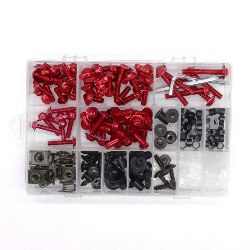 195 Pz Moto Carenatura Bulloni Kit Vite Per Ducati 1199 1098 899 848 Evo Panigale Corse Supersport 1000 Rosso