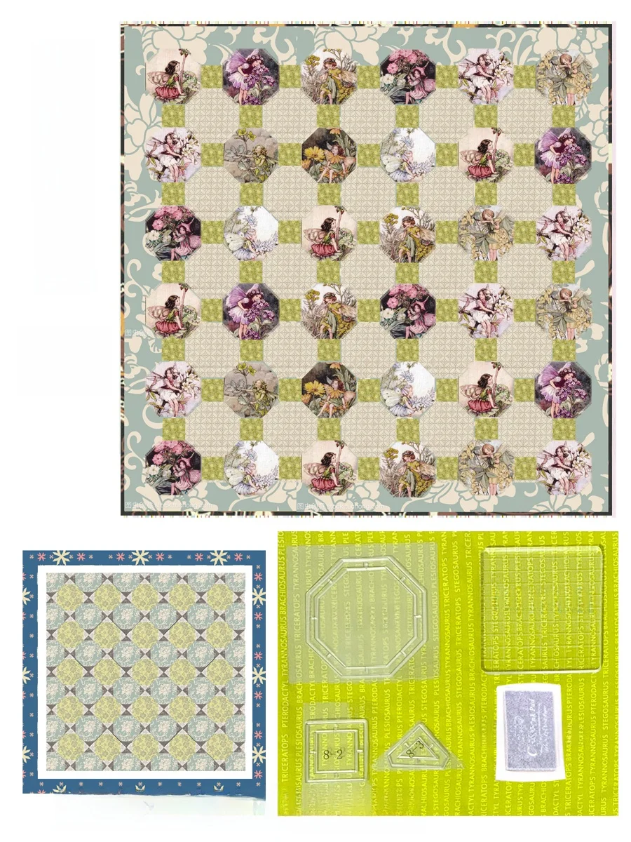 New Handmade Patchwork DIY Acrylic Stamp Tool Set for Bag Decoration  Sles Home Fabric Sewing Tools And Finied Products