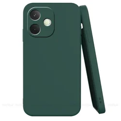 Enhanced Liquid Silicone Shockproof Phone Case - Soft TPU Back Bumper Cover for A5 Pro Global (Black Green)