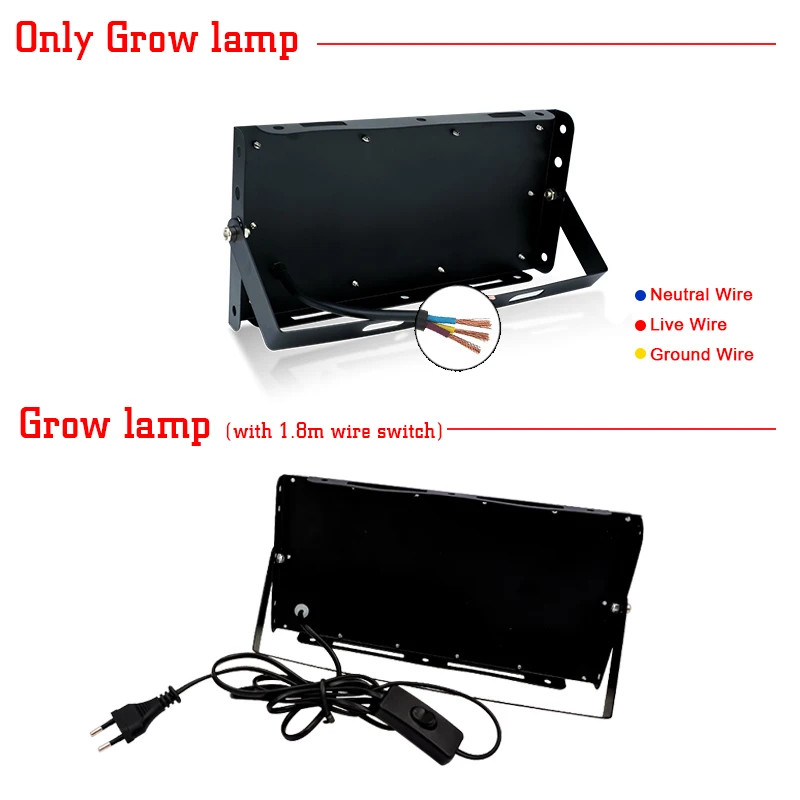 LED Grow Light Full Spectrum Phyto Lamp for Plants 50W 100W AC 220V