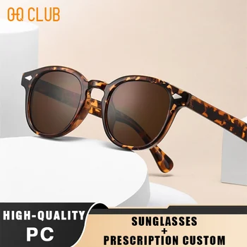 OQ CLUB Occhiali da sole rotondi retrò da uomo Occhiali da sole da donna Donna UV400 Lunette Zonnebril Dames Lenti polarizzate Occhiali da uomo Vintage 1