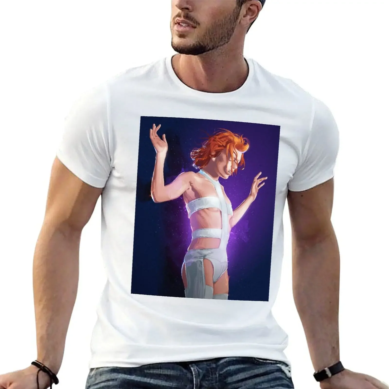 

Leeloo T-shirt blacks kawaii clothes mens t shirts pack