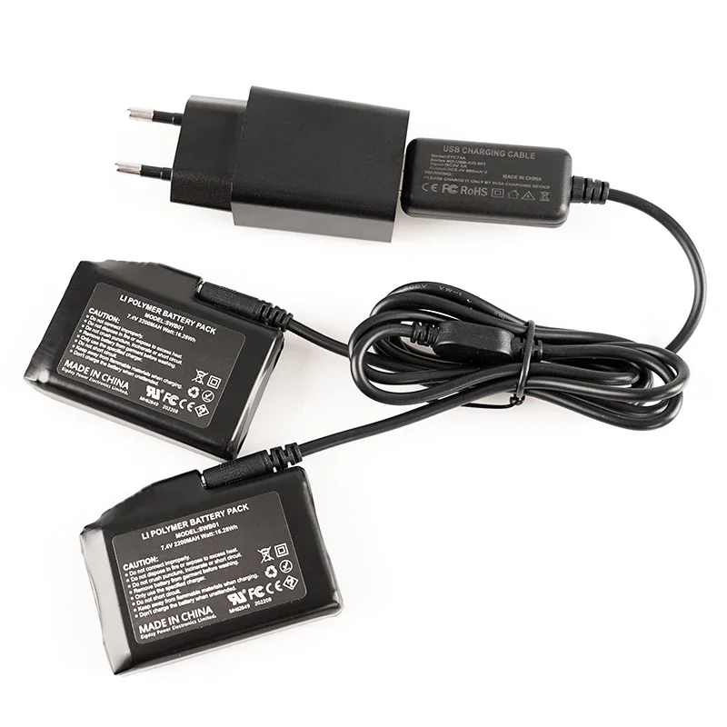 Rechargeable Battery Charger with Batteries for Heated Gloves Heated Socks Heating Jacket USB Charger 7.4V 2200MAH Battery usb battery charger