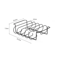 LMETJMA – supports à nervures pour Barbecue, revêtement antiadhésif en acier, rôtissage de la viande, support à 4 nervures pour gril à gaz JT25t 5