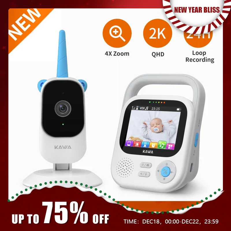 Babyphone vidéo PTZ avec écran LCD HD de 5 pouces, caméra pour bébé/nounou,  babyphone vidéo, conversation bidirectionnelle, berceuses pour nouveau-né,  support Wi-Fi - AliExpress