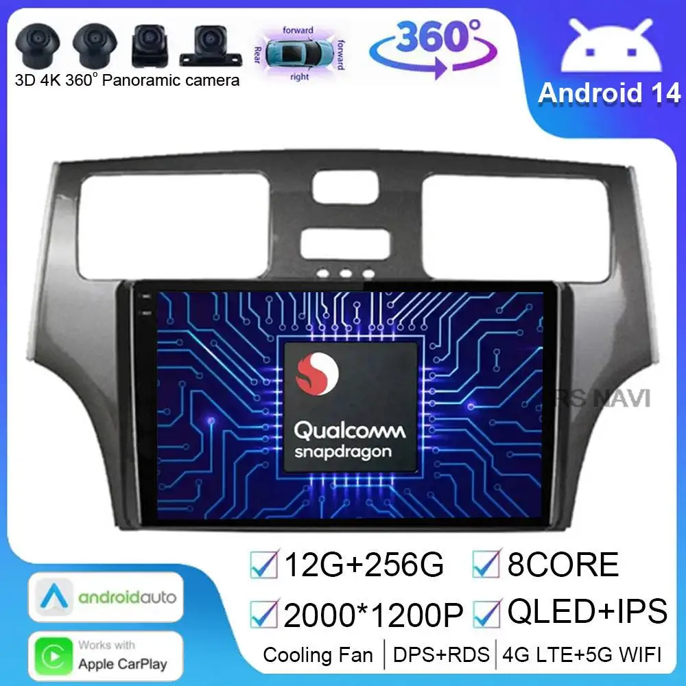 

Android 14 For Lexus ES300 ES330 XV30 ES250 2001 - 2006 Car Radio Multimedia Navigation Video Player GPS No 2din DSP Auto Stereo