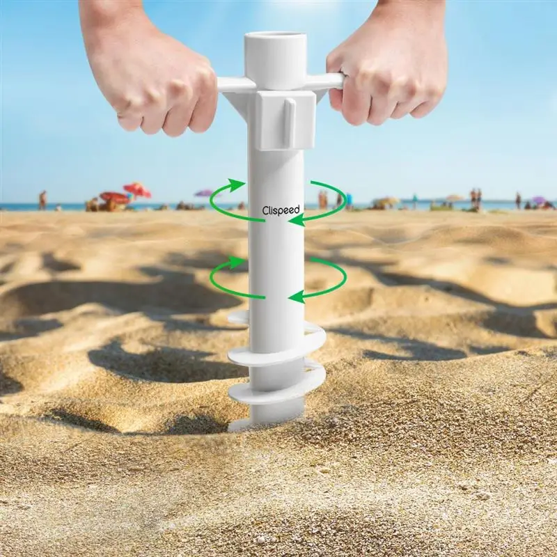 2022 New Beach Umbrella Sand Anchor Plastic Camping Umbrella Stand Grassland Umbrella Anchor Vacation Essentials