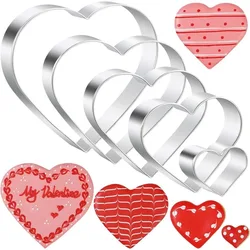 DIY Love Heart Stainless Steel Cookie Cutter Mould Biscuit Mold Fondant Pastry Cake Decorating Baking Tools Kitchen Bakeware