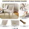 Dining Chairs,Modern Living Room Chairs, Velvet Upholstered Dining Room Chairs with Gold Legs,Tufted Accent Chair Set of 6 6