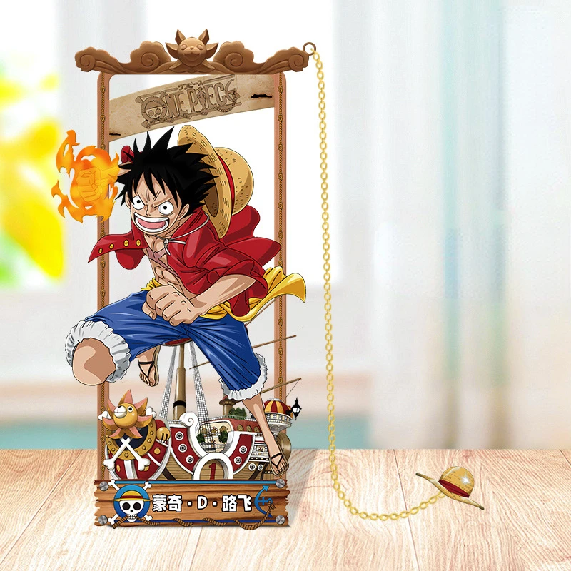One Piece Metal Bookmarks with Cartoon Characters Anime Accessories for True Fans
