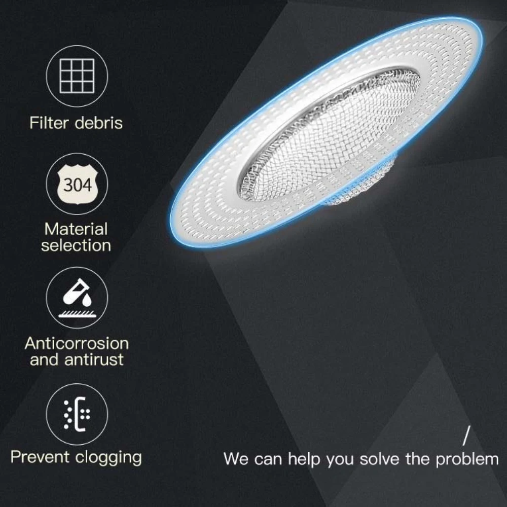 Hair Stopper Shower Room Wholesale Drain Hole Filter Kitchen Accessories Tools Sink Strainer 304 Stainless Steel Creative 2023 2