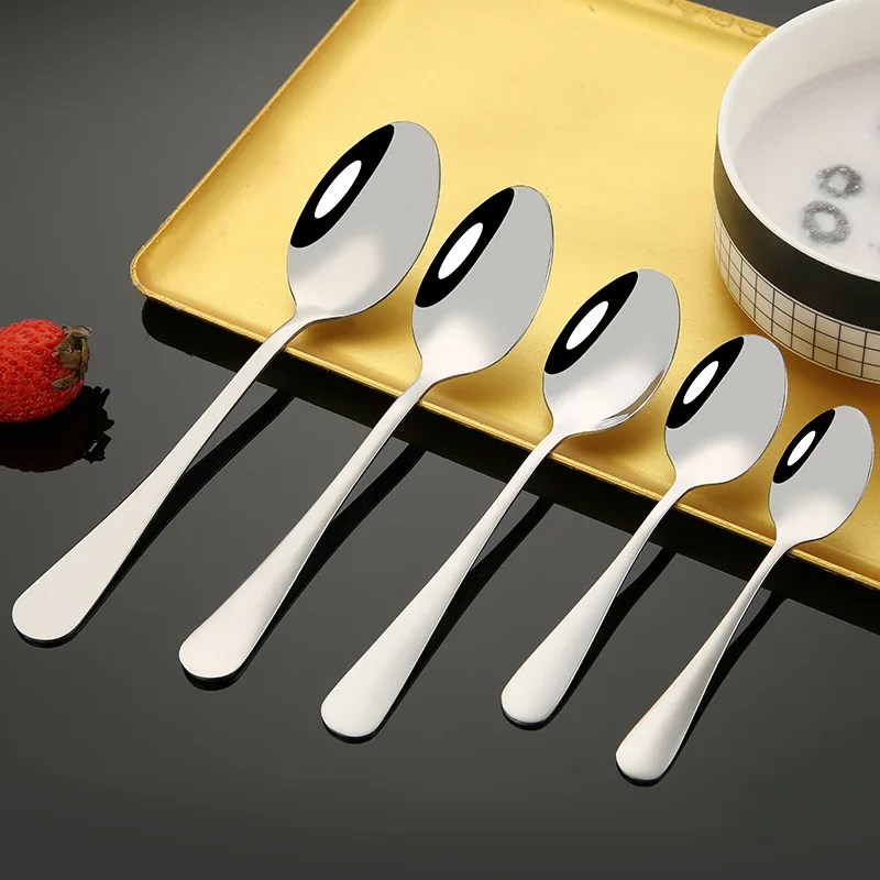 Tea Spoons 12pcs Stainless Steel Teaspoon Surface Polished Coffee Tea Spoon 13.3CM For Tea Coffee Cup
