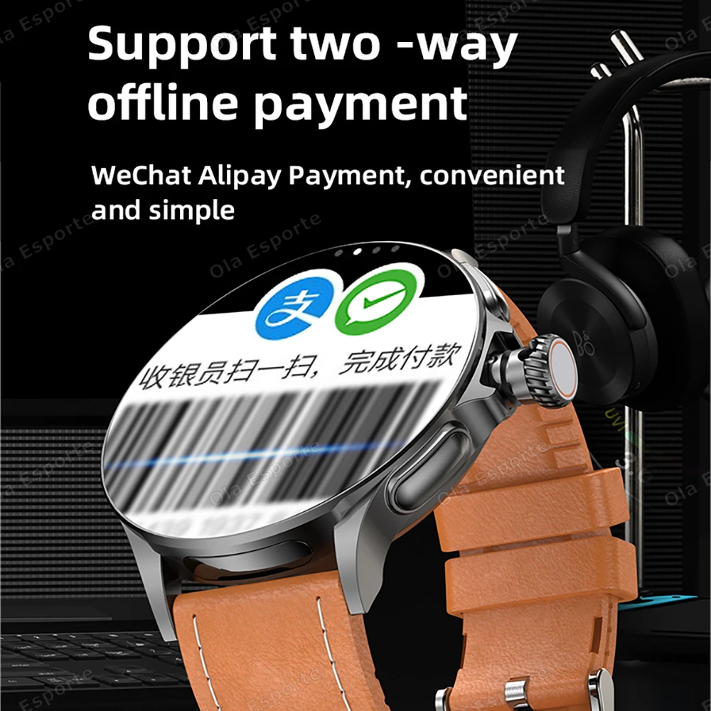 4G Smart Watch for men NFC GPS 2G+16G Storage 466*466 HD Dual Camera 2G 4G SIM Card WIFI 1000mAh Fast Internet Access Smartwatch 5