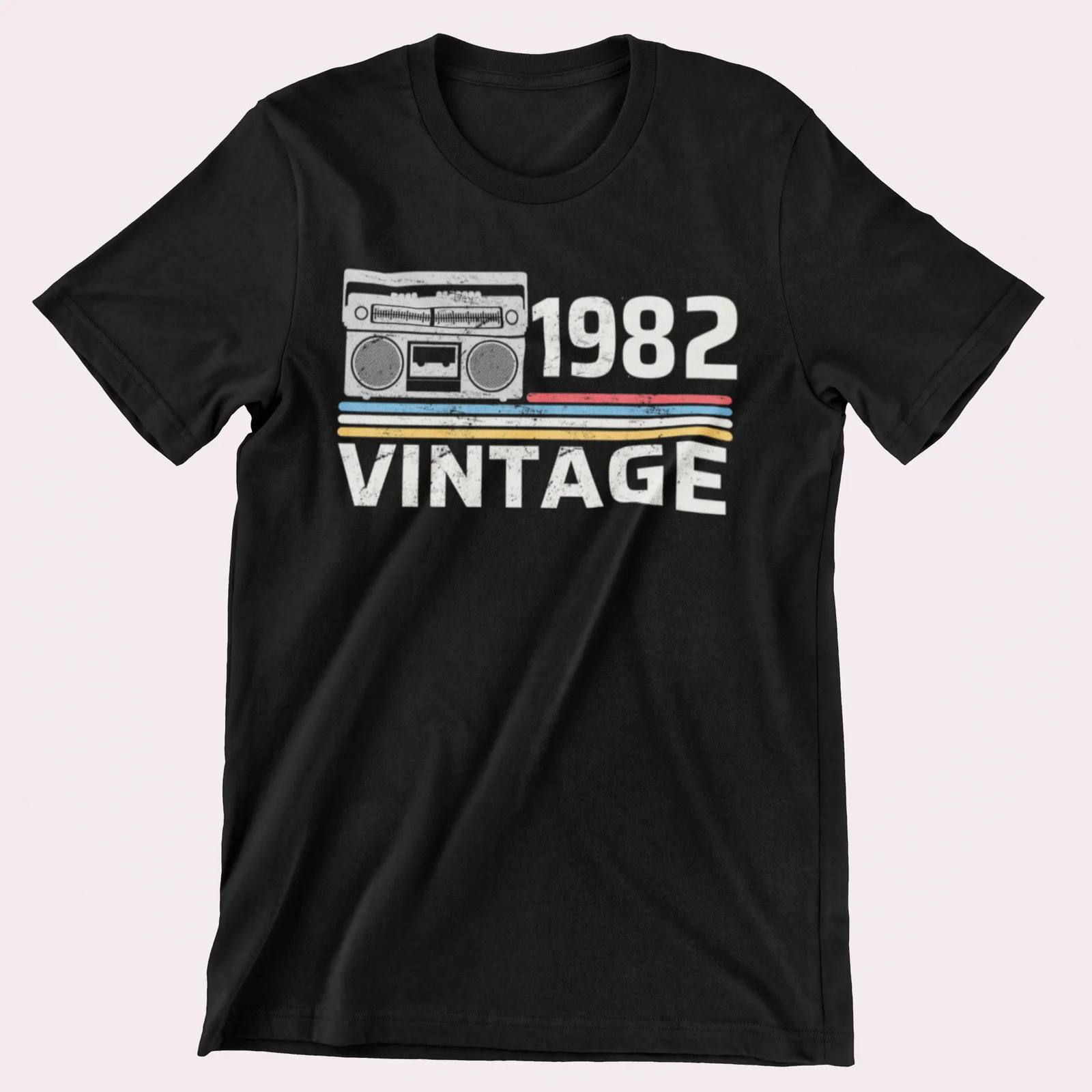 T-Shirt Vintage Boombox Birthday. Regalo T-Shirt 50Th/40Th Birthday. Old School T.