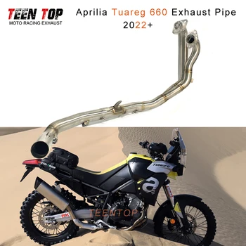 For Aprilia Tuareg 660 Exhaust Pipe 2022 2023 51mm Steel Motorcycle Exhaust Header Tuareg660 Escape Muffler Tube