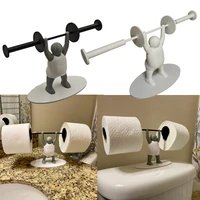 Weightlifter Toilet Roll Holder Paper Holder Shelf Tissue Roll Hanger Tissue Towel Roll Dispenser Bathroom Kitchen Accessories 1