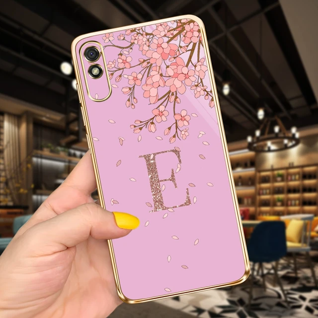 Funda de teléfono para Xiaomi Redmi 9T, carcasa bonita con 26 letras, suave  y delgada, parachoques - AliExpress