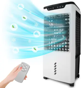 Powerful Swamp Cooler 5300 CFM, 7 Gallons Water Tank, Portable Indoor Evaporative Air Cooler, Remote Included, S 1