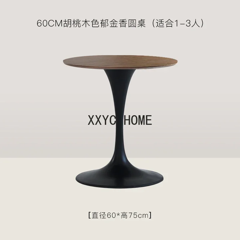 Black Design Coffee Tables Wooden Small Minimalist Nordic Round Coffee Corner Tables Balcony restaurant Household Items mobile