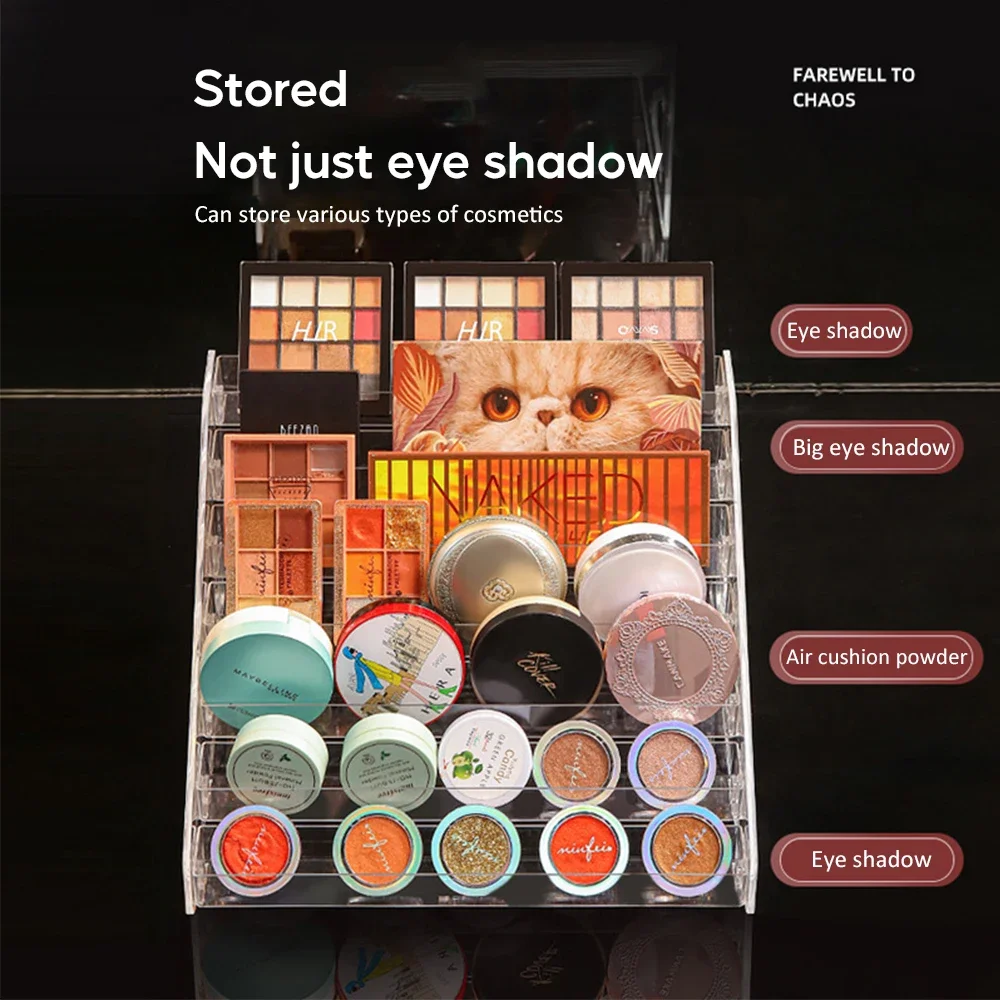 Eyeshadow Palette Organizer Acrylic Display Case for Lipstick Nail Polish Cosmetics Storage Rack Perfume Makeup Racks Organizer