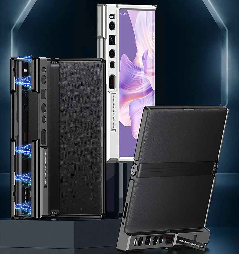 Aluminium Alloy Metal Frame Bumper For Huawei Mate Xs Xs2 Stand