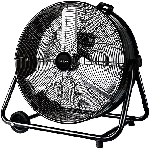 

Inch 8100 CFM High Velocity Heavy Duty Larage Industrial Fan, 3-Speed Big Metal Floor Drum Fan For Industrial Factory Warehouse,