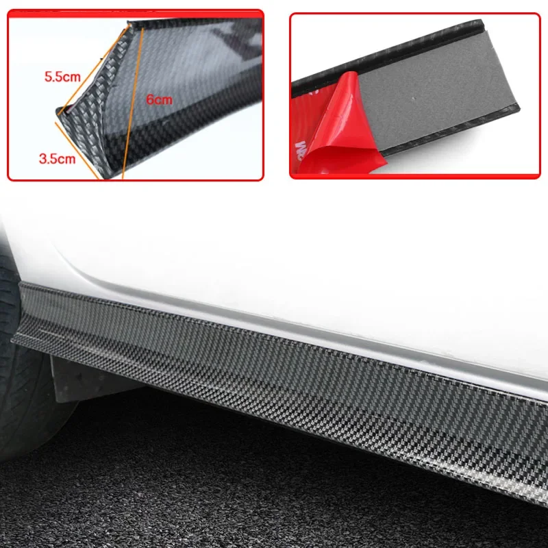 

Car Side Skirts Bumper Trim 3.5/4.5CM*2.2M Anti-Collision Strip Rubber Universal Anti-Scratch Protection Strip Auto Accessories