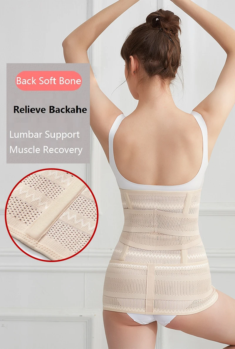 Postpartum Belt Postnatal Bandage Back Support Girdles Waist Trainer  Cincher Shapewear Belly Band Body Shapers Pregnancy Corset