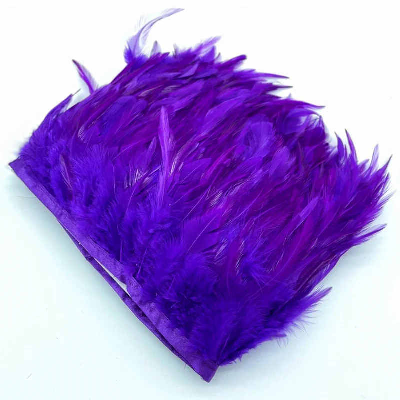 1 Meter Natürliche Schwarze Federn Besatzband Nähen Kleidung Verzieren Fasanenfedern Party Hochzeit Plumas Handwerk DIY Dekoration 10-15cm – Detail 9