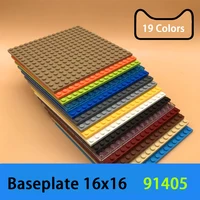 DIY Building Blocks 16X16 Dots Baseplates Bricks Educational Construction 1pcs Children Toy Compatible With Brand 91405 1